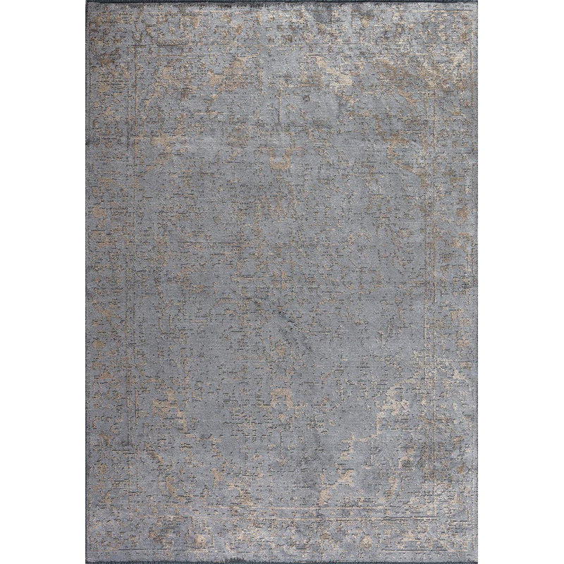 Alyias Abstract Hand Loom Indoor / Outdoor Area Rug, Rectangle 5'3" x 7'6"