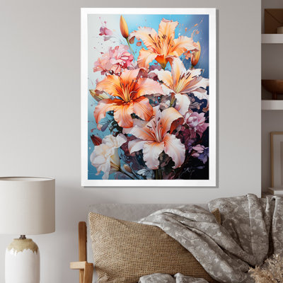 Lilies Representation Multicolored Acrylic IV " Lilies Representation Multicolored Acrylic IV "