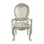 Chaise rembourrée avec accoudoirs (ensemble de 2)