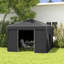 Outsunny 9.7' X 9.7' Pop Up Canopy With Sidewalls-545751045