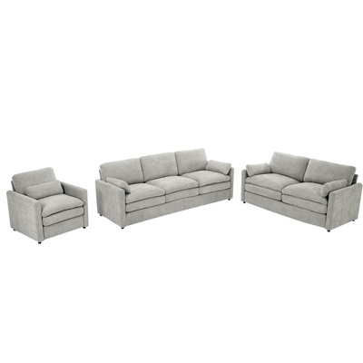Ensemble 3 pièces de canapé rembourré Cozy