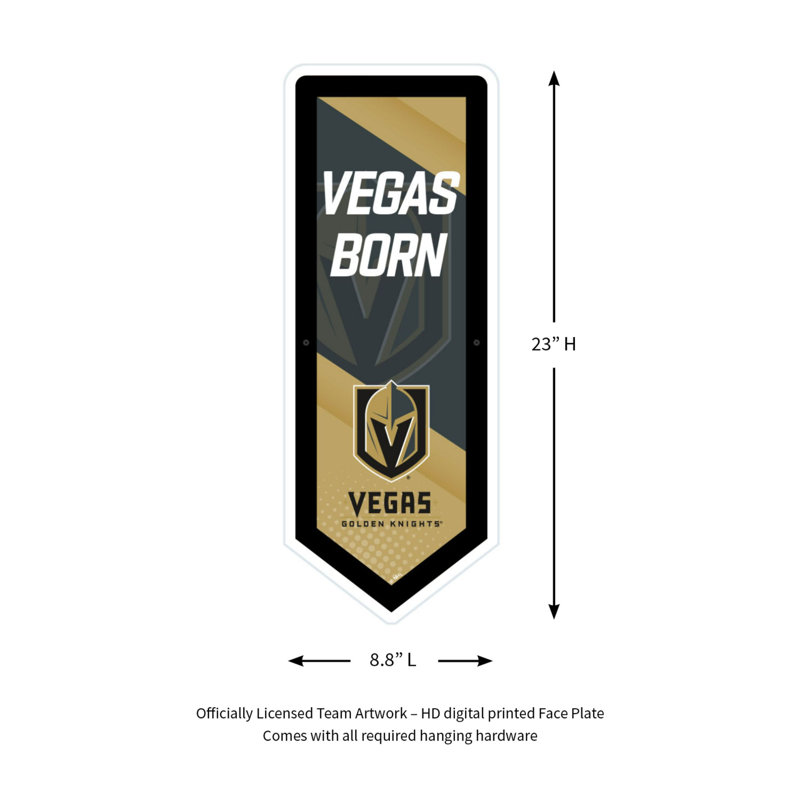 Enseigne murale NHL Team Pennant, Golden Knights de Las Vegas