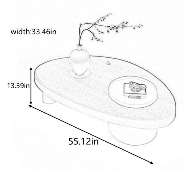 Bkoksety New style solid wood creative coffee table | Wayfair