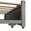 Lit de jour extensible avec couchette, lit de jour en bois avec couchette-1200843008