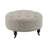Pattern Fabric Ottoman W/Casters