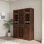 Armoire à vin modulaire avec tablettes de rangement et huche, parfaite pour une salle à manger organisée et élégante