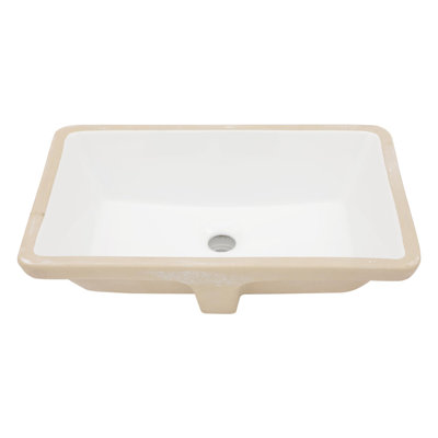Undermount Rectangular Ceramic Sink