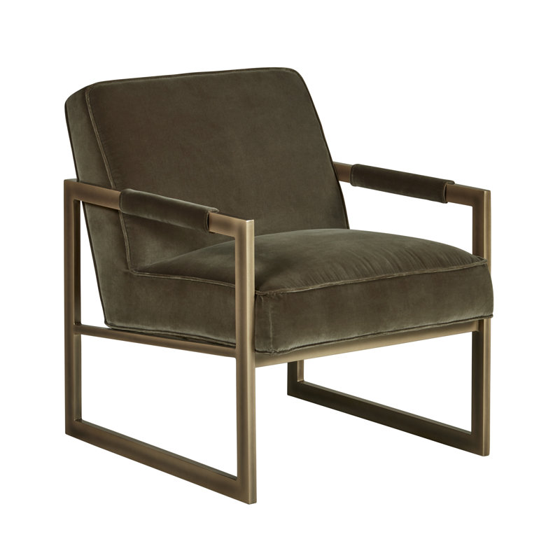Hering Upholstered Club Chair, Dark Green