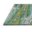 Tapis brun/vert à motifs-1860450936