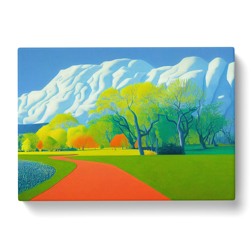 Spring Landscape Forest - Wrapped Canvas, 50cm H x 76cm W x 3cm D