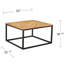 Square Acacia Solid Wood Outdoor Coffee Table - 82.55 cm W 81.28 cm D