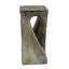 Table d'appoint d'extérieur, table de bout en forme de torsion, table d'appoint décorative, table de tabouret de jardin pour le balcon de la plage, côté piscine, béton léger, texture semblable au bois-1023890271