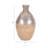 Glass Champagne Textured Round Bulbous Vase-1308997117