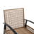 3 Pcs Patio Swivel Rocker Set With 2-Tier Coffee Table & Cozy Seat Back Cushions For Patio, Garden Or Balcony-2037193077