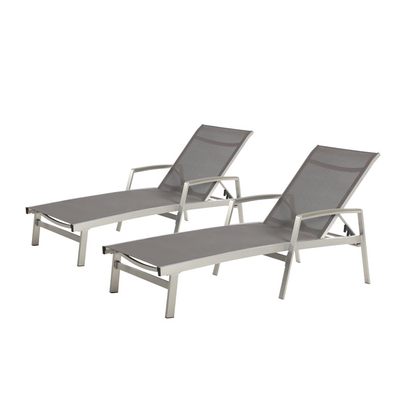 Oxton Chaise Lounge, Gray