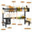 Expandable 2-Tier Over the Sink Dish Rack, Adjustable Kitchen Sink Organizer with Snap-on Design Single