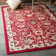 Britannia Power Loom Red Area Rug