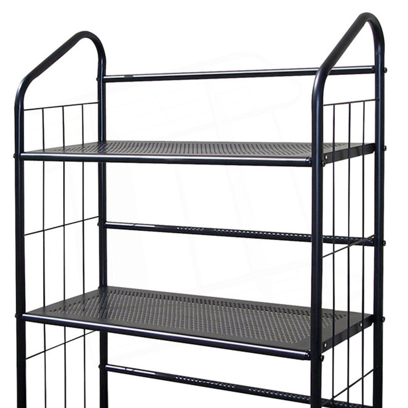 Metal Standing Book Shelf, (3 Shelves) 37.05"H x 26.05"W x 11.05"D