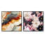 Haine - Ensemble de 2 collages abstraits carrés-101846130-101846131