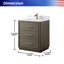 Meuble-lavabo sur pied simple 30 po avec comptoir en quartz-1157154607