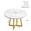 Round Dining Table with Steel Base
