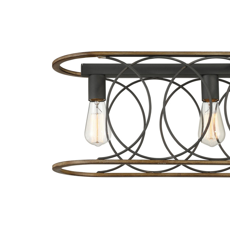 Lustre linéaire à 5 lumières à intensité variable pour îlot de cuisine Rolcun