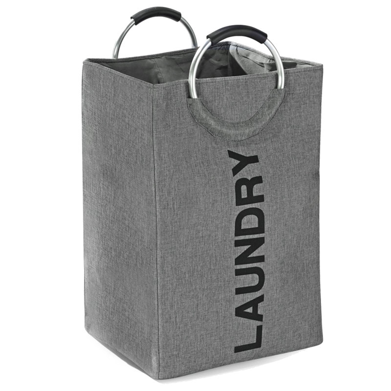 Panier à linge en tissu avec poignées et