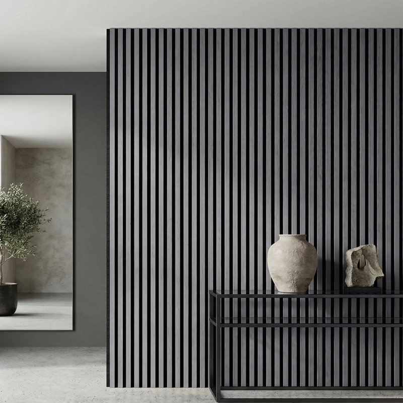 4Pcs Melamine-Faced MDF Wall Panels with PET Backing