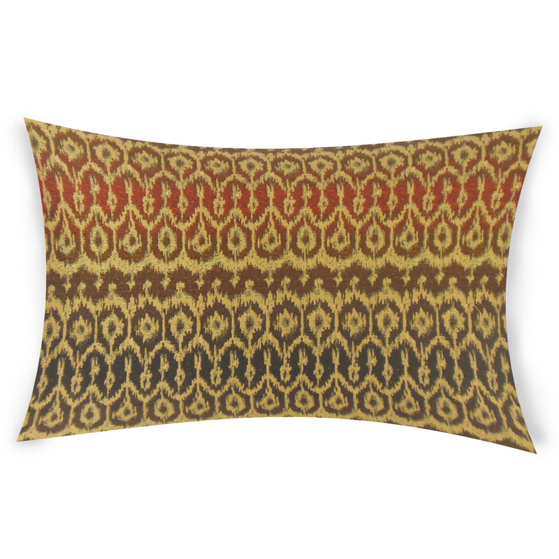  Housse de coussin rectangulaire et insert, Brun, 14 po x 36 po