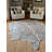 Newspaper Print Cowhide Rug