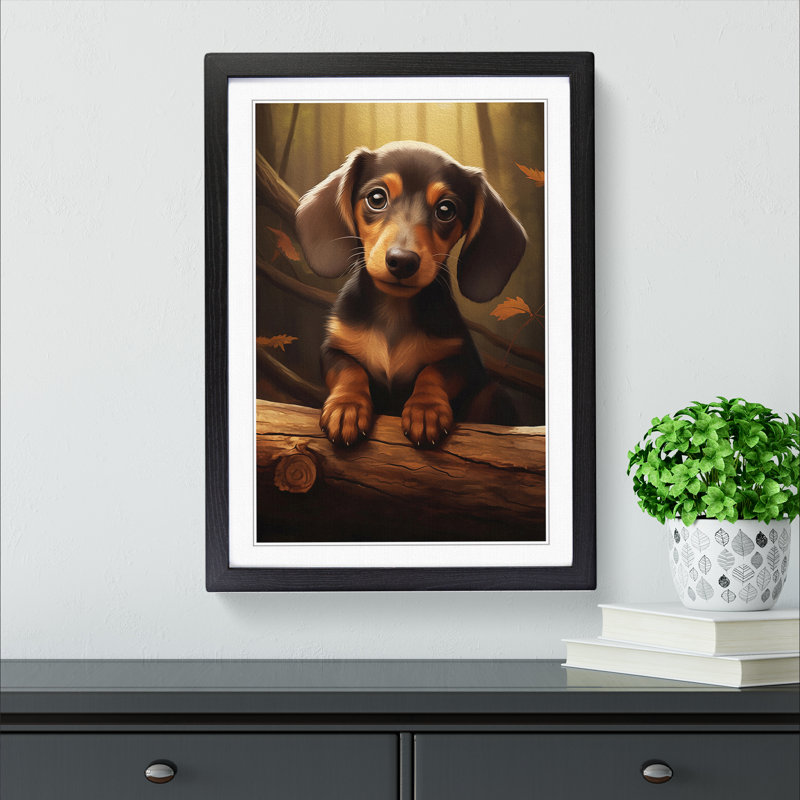 Single Picture Frame Wall Art, 64cm H x 46cm W, Black Framed