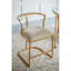 Fauteuil d'appoint or vieilli 18,5 x 19,5 x 27 pouces Cavendish, siège de taille adulte pour salon chambre à coucher
