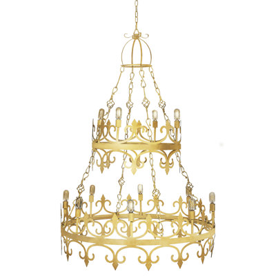 Venetian 12 - Light Candle Style Tiered Chandelier