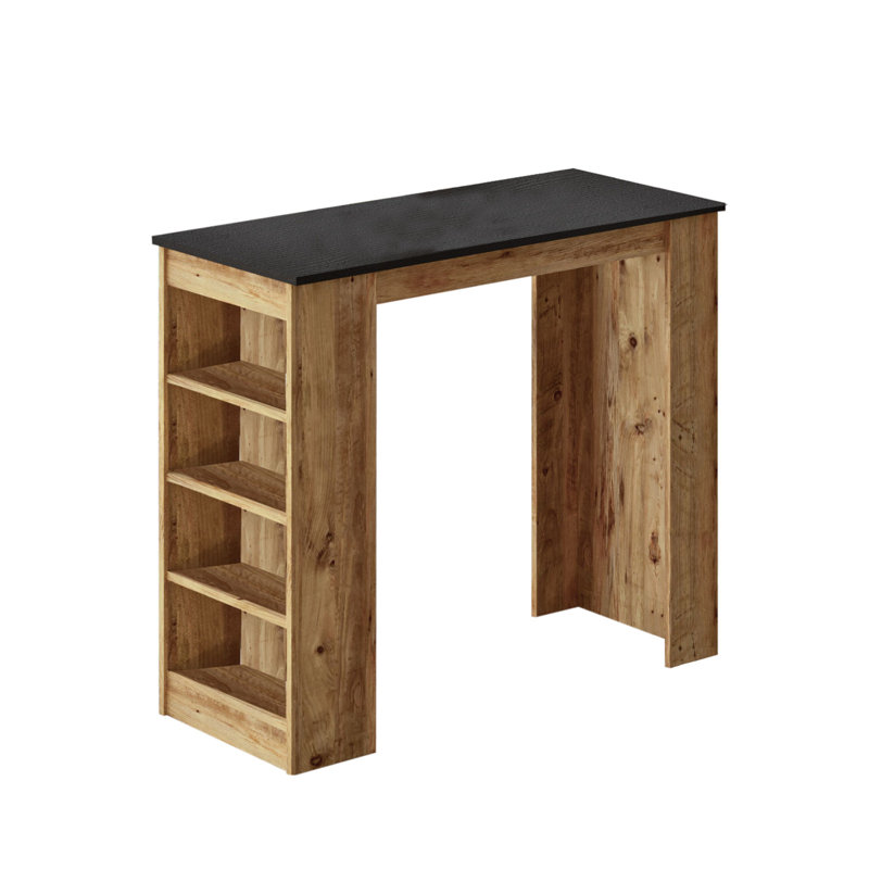Bar Table, Noir, Brun