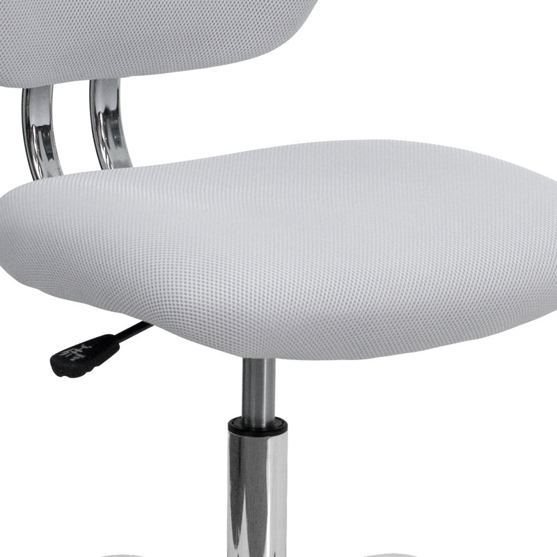 Chaise de bureau pivotante en maille, Noir, Non