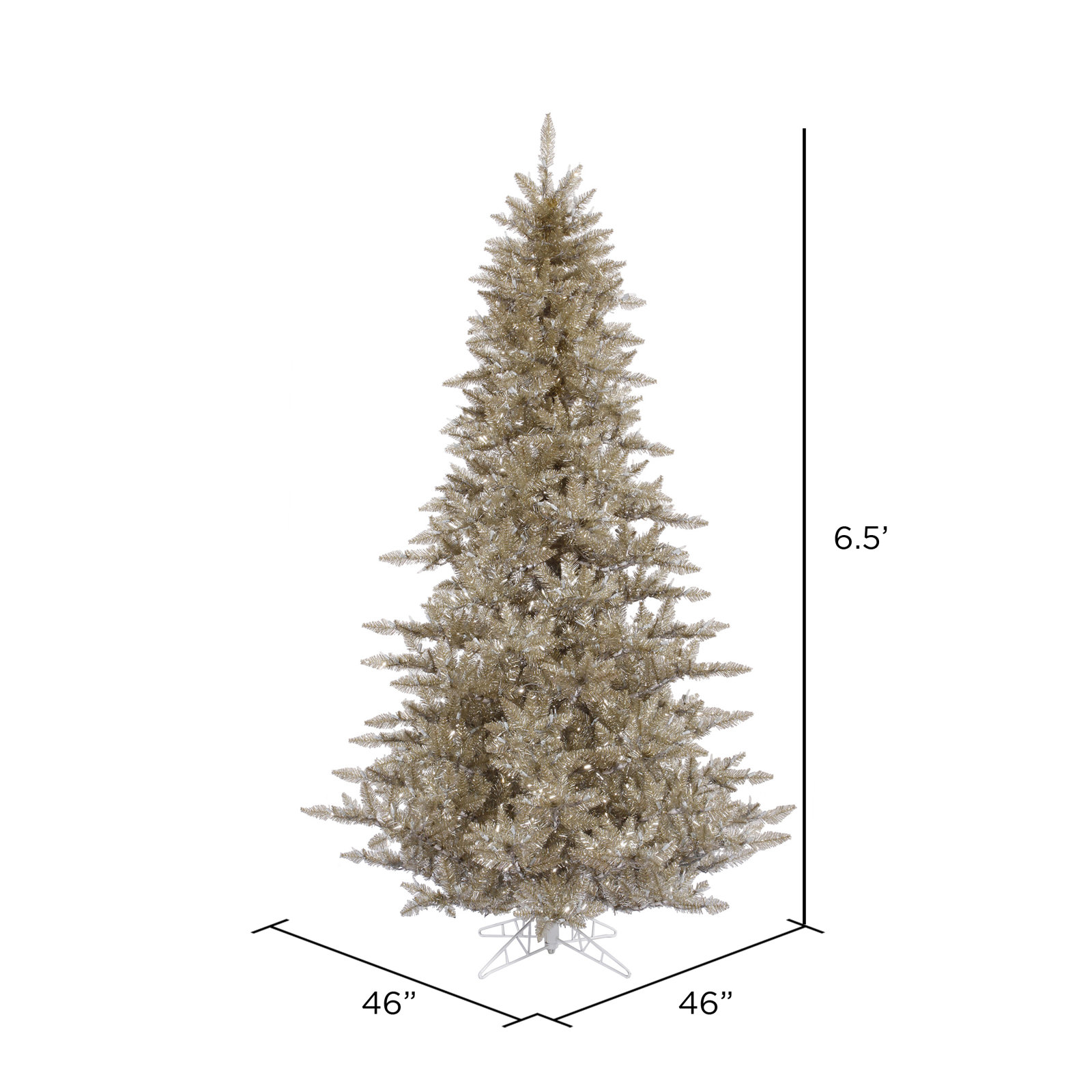 12' Fir Christmas Tree, 6.5' H