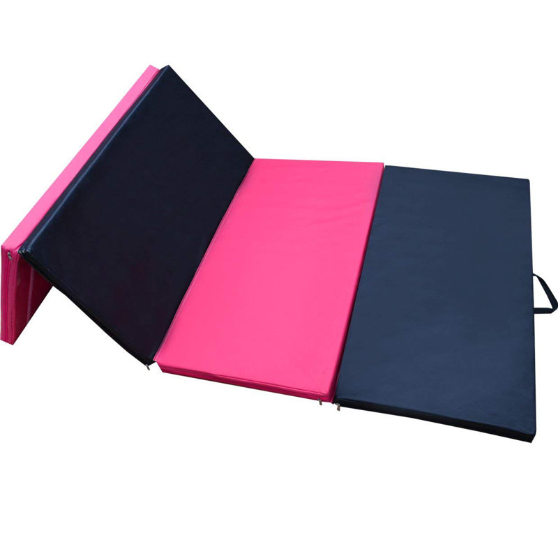 Tapis de sol pliable à panneau yaga exercice, Rose