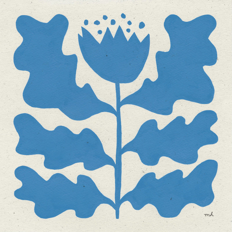 Delighted IV - bleu, H 12 po x l 12 po
