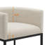 Tabouret de comptoir rembourré avec structure en métal-1796616636
