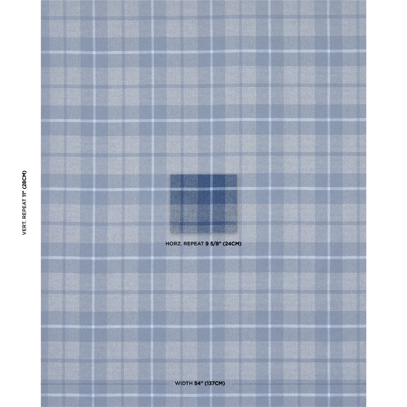 Montana Wool Plaid Fabric, Slate