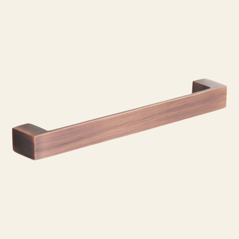 Madelyn Carter Gabrielle Solid Brass Drawer Pull, Antique Copper, 6 1/4"