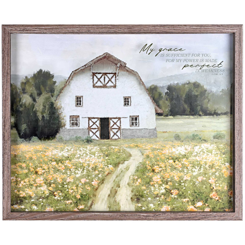 Framed Wall Art My Grace Is Sufficient