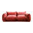 Minarik 2-Seat Chenille Fabric Upholstered Round Arm Sectional Loveseat-1415097766