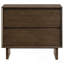 Hemlock Warm Brown 2-drawer Nightstand Bedside Table