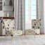 Chaise d'appoint rembourrée Cottage Grey and Beige