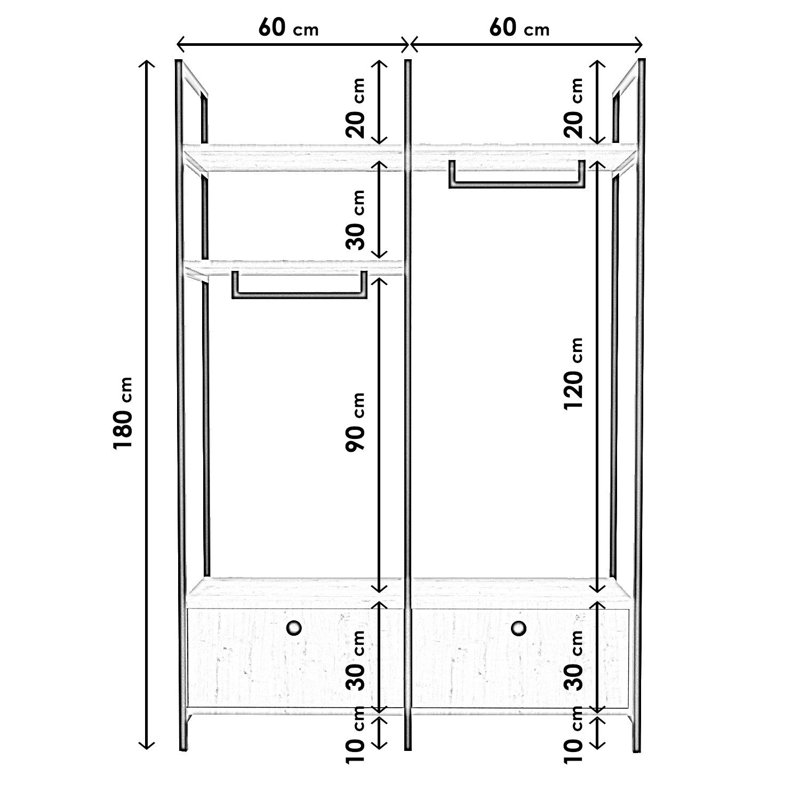 Harelda Clothes Rack