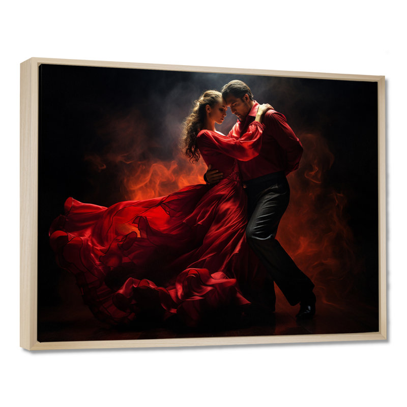«South America Tango Passion II - Autres pays», art mural, H 30 po x l 40 po x P 1,5 po, Cadre flottant érable