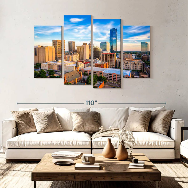 Oklahoma urban cityscape Sireci, H 54 po x l 84 po