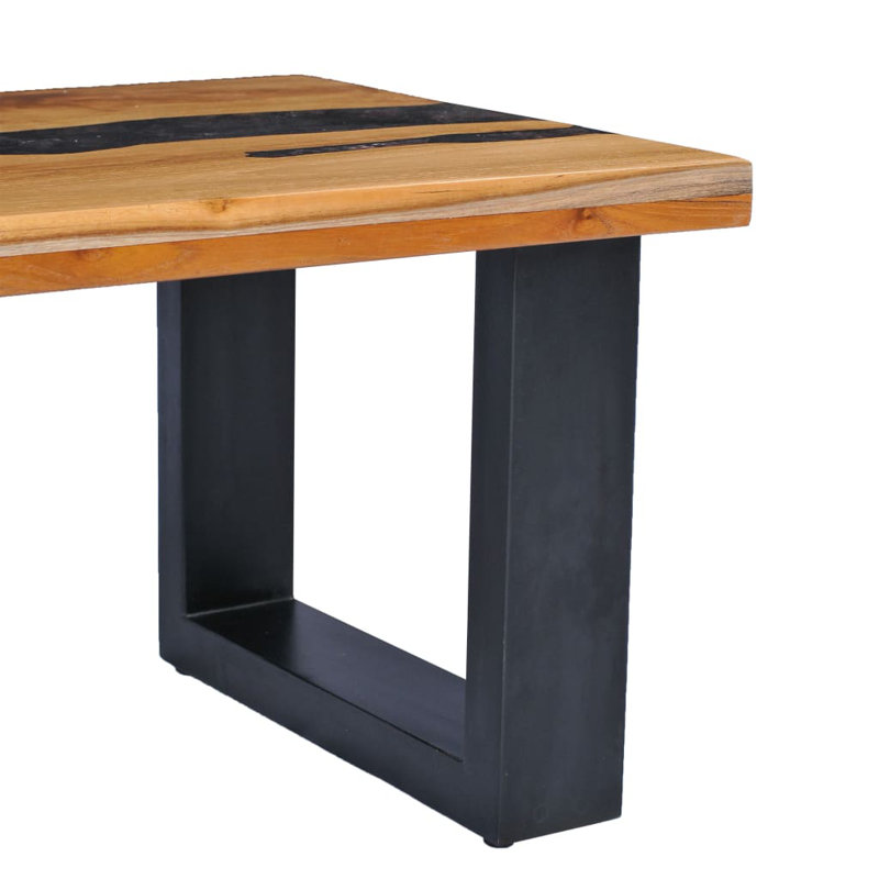 Somer Solid Wood Frame Single Coffee Table with Storage