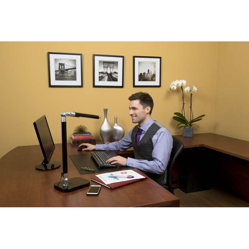 Lampe de bureau 19 po Wylie, Noir